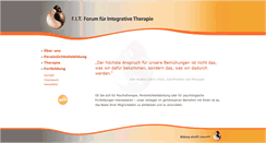 Desktop Screenshot of integrative-therapie.info