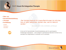 Tablet Screenshot of integrative-therapie.info